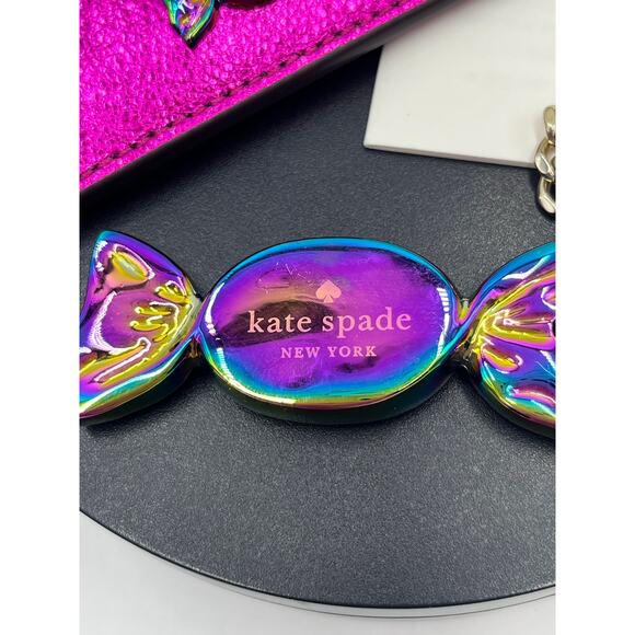 Kate Spade Candy Shop Set Candy Card Case and Wrapped Foil Key Fob One Size New - Picture 4 of 6